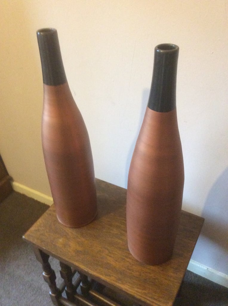 Pair of large Thai ornamental vases