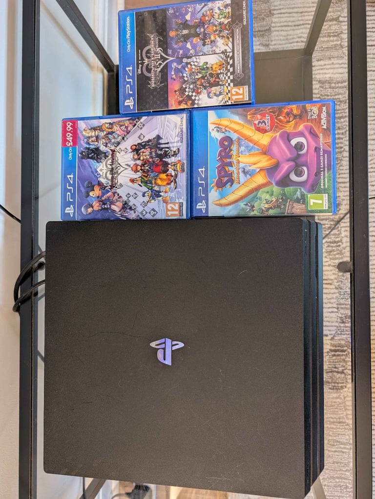 PS4 Pro with 3 Games
