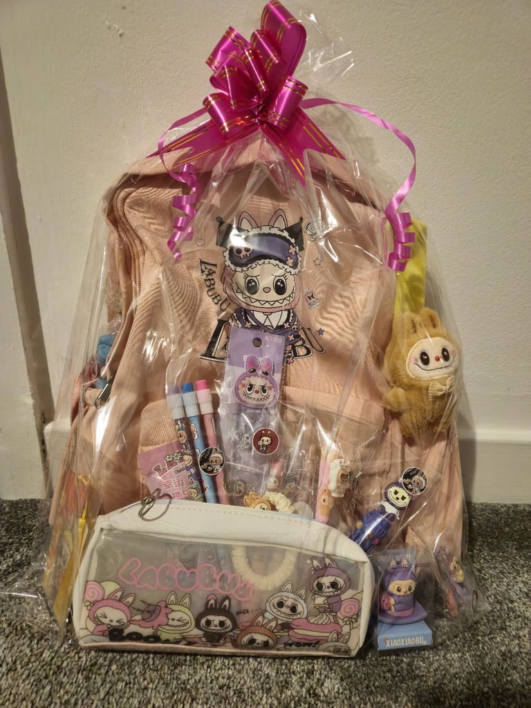 image for Labubu school stationary and gift bag.