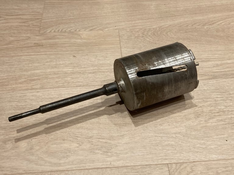 Bosch diamond core drill - 117mm dia, with arbor and pilot drill
