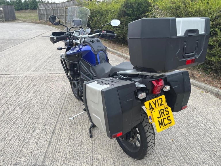 2012 12 TRIUMPH EXPLORER 1215 BLUE TIGER 1200 ADVENTURE TOURER FULL LUGGAGE