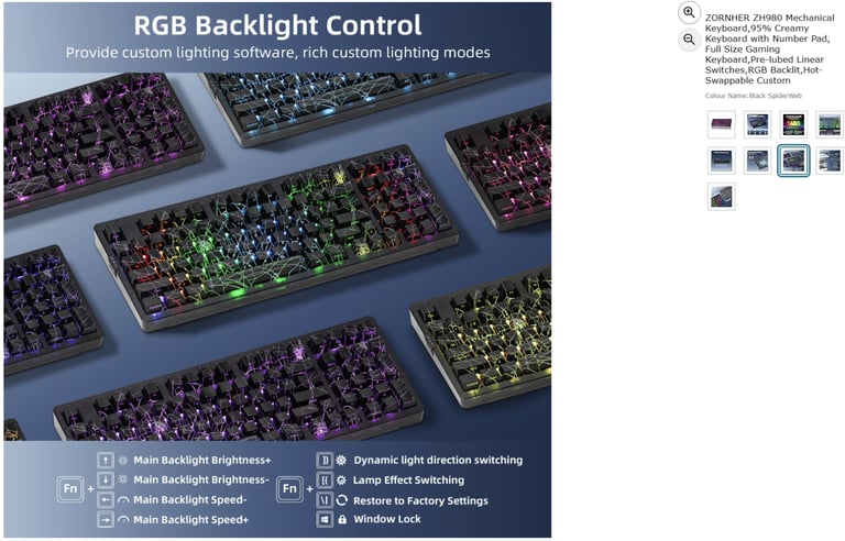 95% Creamy Keyboard with Number Pad, Full Size Gaming Keyboard|| Brand new 45% off price 