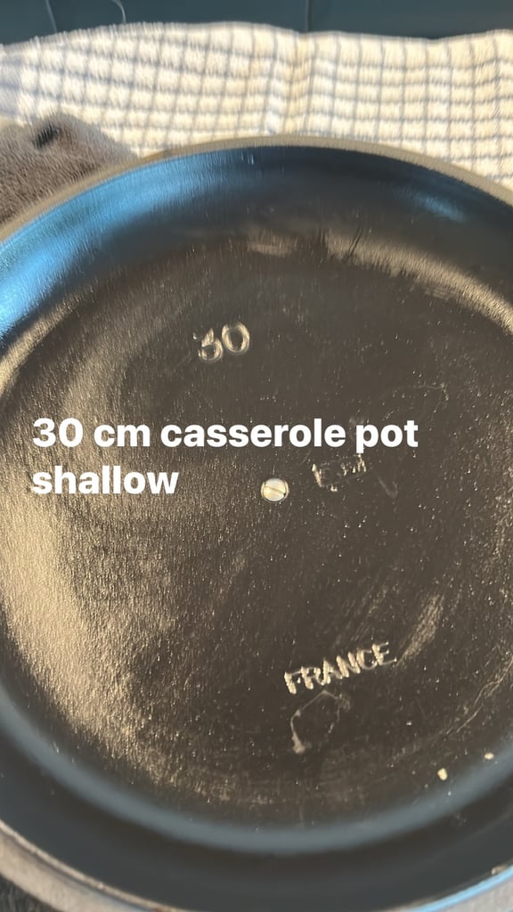 image for Le Creuset black cast iron pots