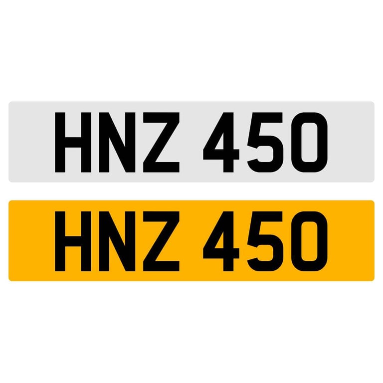 image for HNZ 450 NUMBER PLATE REGISTRATION NUMBERPLATE REGISTRATION CHERISHED DATELESS NORTHERN IRISH NI