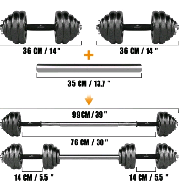 Amonax 20kg Dumbbell Set - RRP £69.99