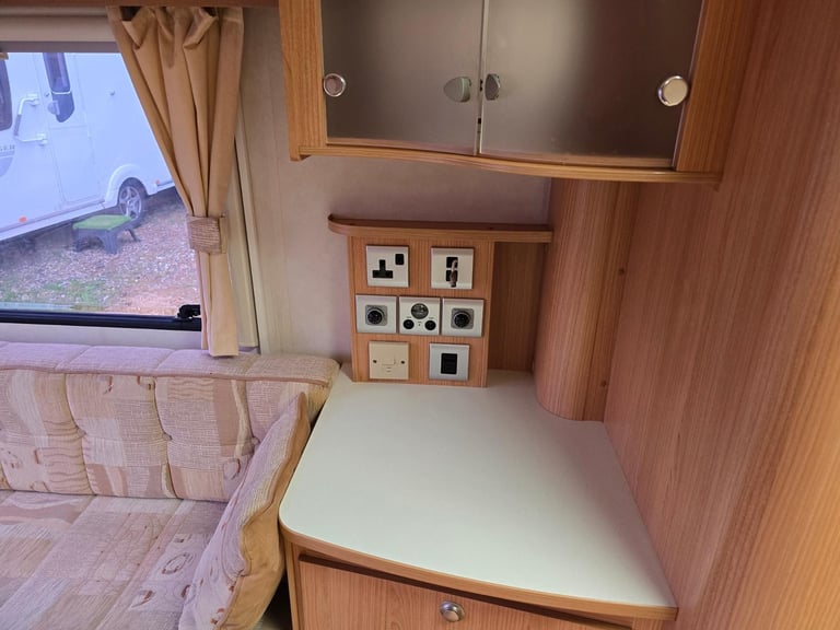 NOW SOLD 2009 Adria Adora 612DP 4 Berth Fixed Island Bed Caravan, Awning