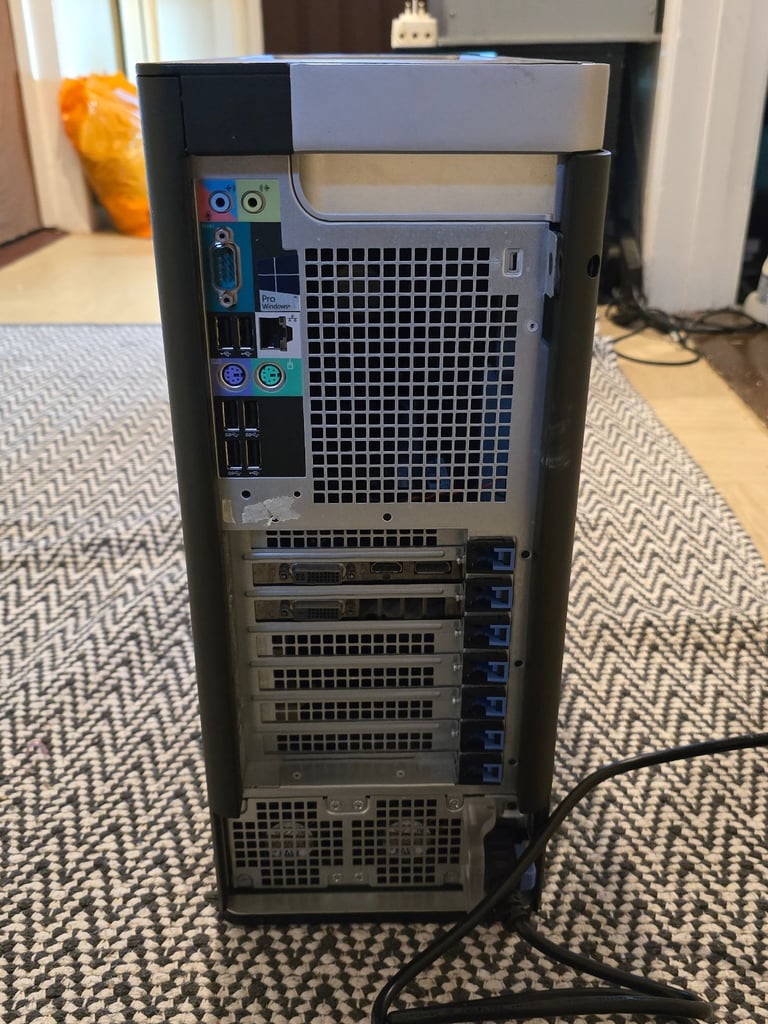 Dell Precision Tower 7810, Intel Xeon Hexa Core, 24GB RAM DDR4, GTX 970 4GB, SSD, HDD, Windows 11