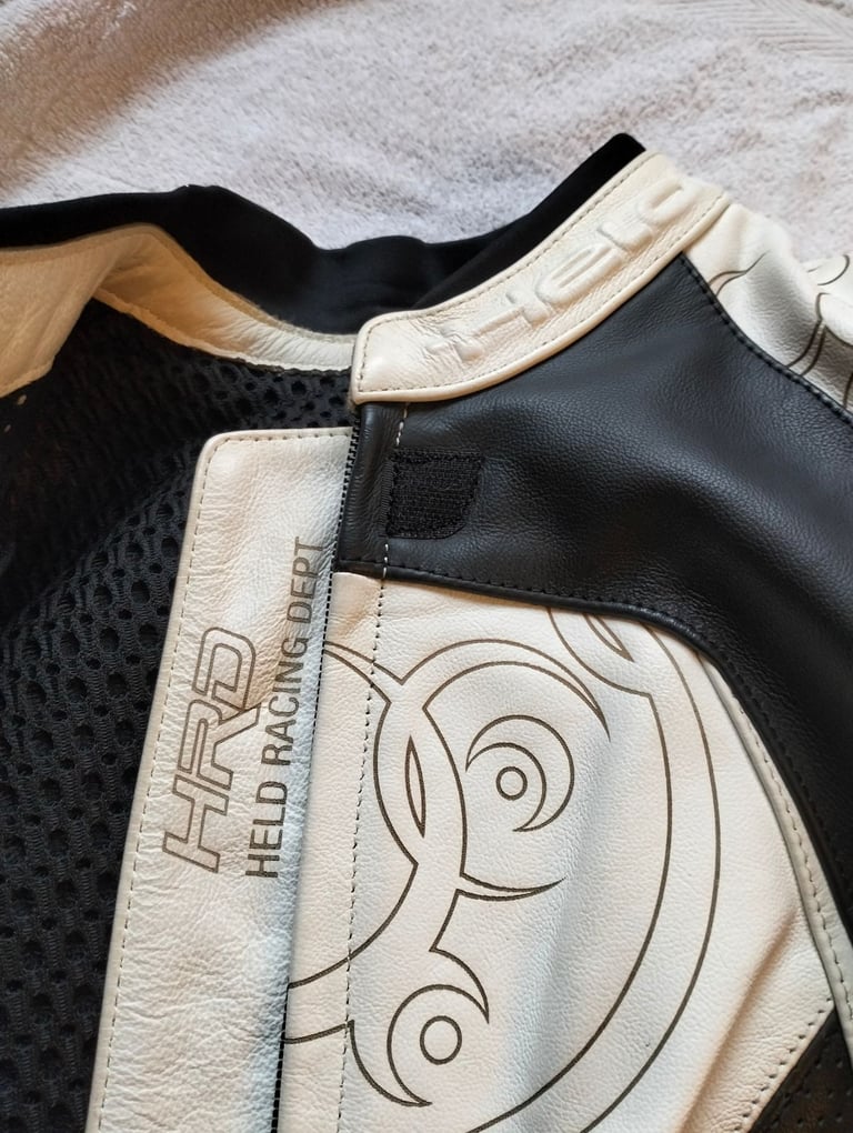 Held Womens Leather Motorbike 2 piece Suit  Size UK 12 EU 42 Jacket 38" Trousers 32"