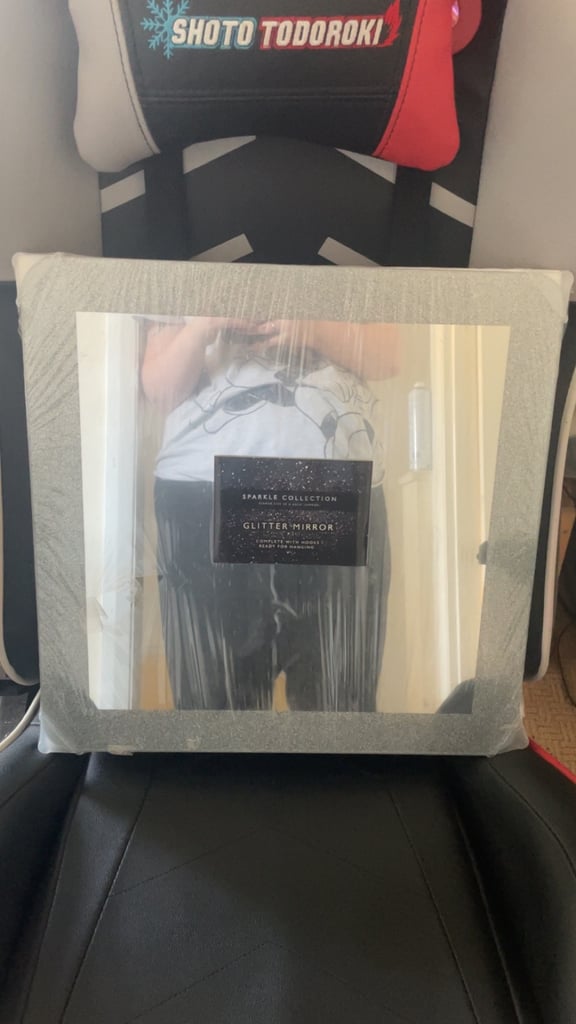 image for Silver glitter mirror