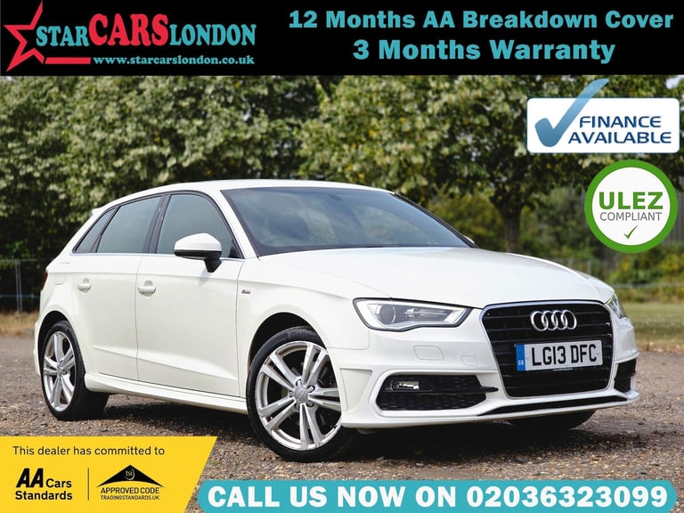 image for 2013 Audi A3 1.8 TFSI S line Sportback S Tronic Euro 5 (s/s) 5dr HATCHBACK Petrol Automatic