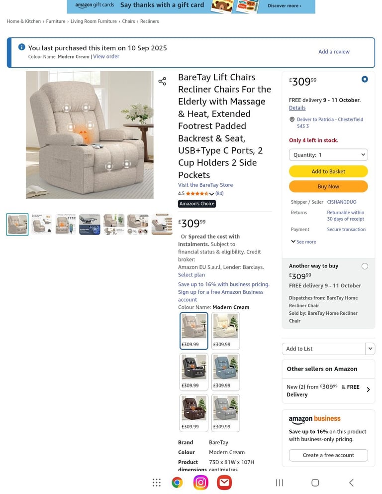 BareTay Lift Chairs Recliner Chairs For the Elderly 
