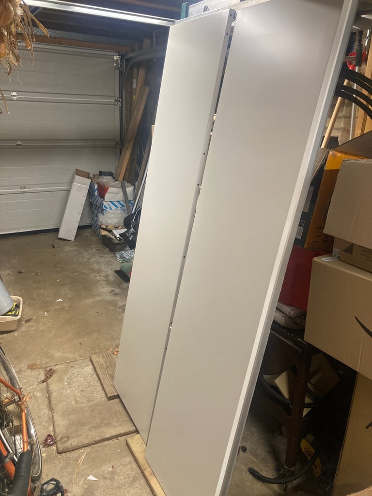 image for IKEA Matt Pax Hasvik Matt white sliding doors 200/201