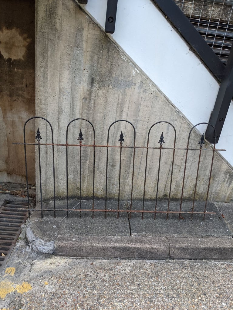 image for Wrought iron fence railing 