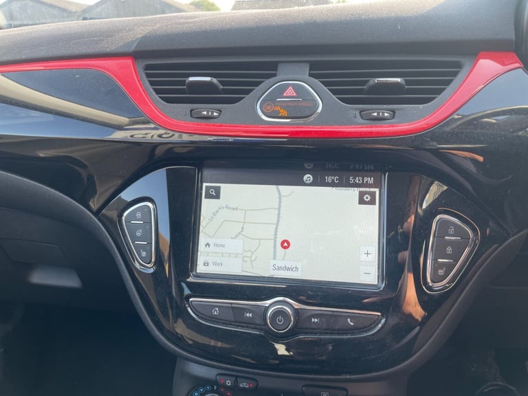 VAUXHALL CORSA 1.4 GRIFFIN with full main dealer service history, bright red,