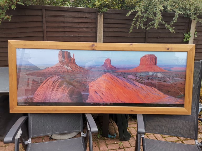 image for Large Framed Picture of the West & East Mittens.