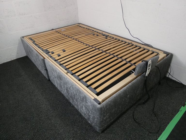image for Grey Fabric Adjustable Bed