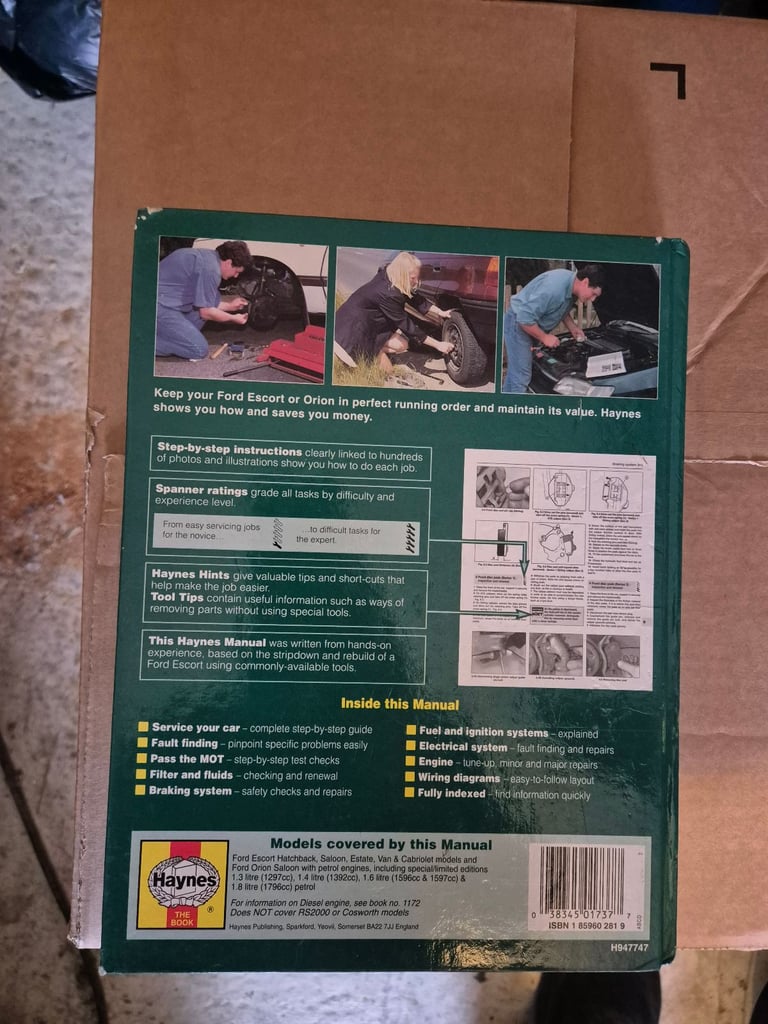 Ford Escort/Orion Haynes Manual