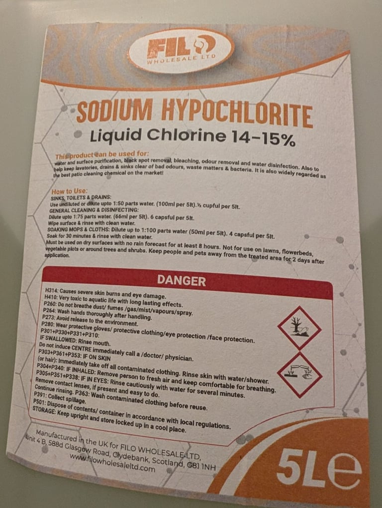 image for Sodium Hypochlorite 