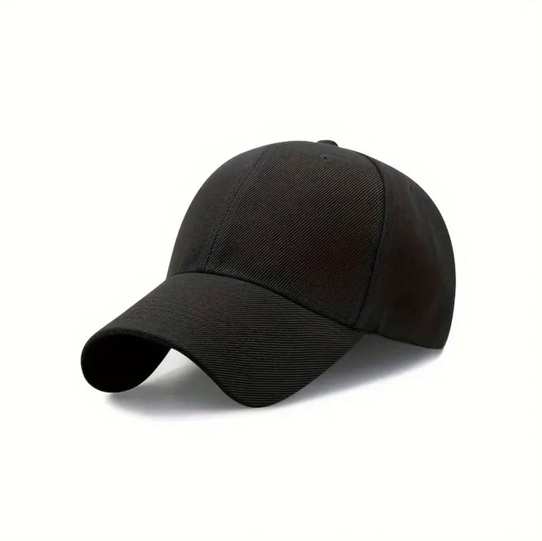 Black basic cap