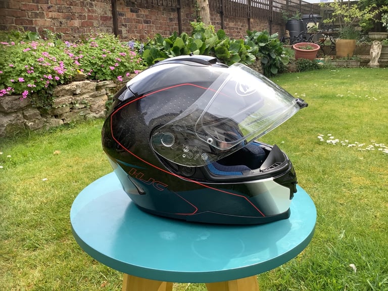 image for ⛑️ HJC IS-17 ARCUS MC1 MOTORCYCLE 🏍️ HELMET 🪖 BLACK/RED (SIZE M 58cm)