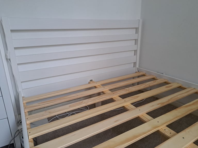 Scandinavian style modern wooden bedframe in brand new condition