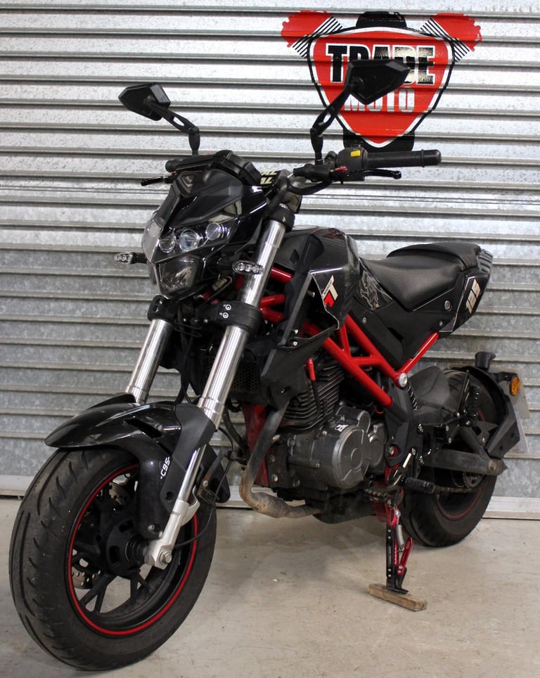 2018 18 Benelli Tornado TNT 125 LEARNER LEGAL TRADE SALE NEW MOT 8576miles BLACK