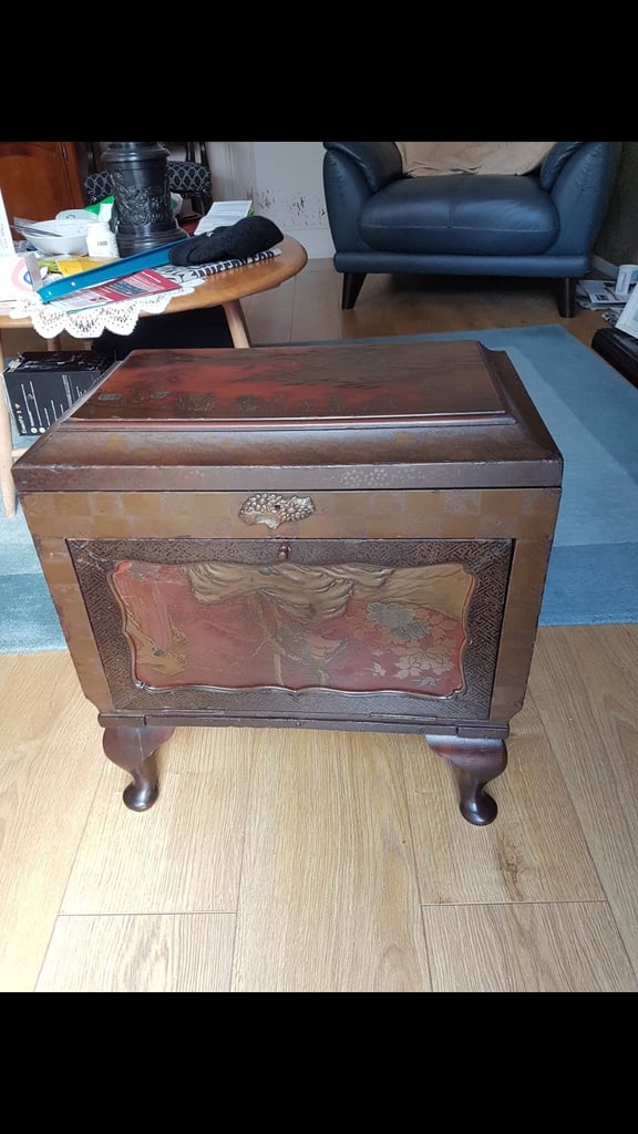 Antique Japanese Makie Lacquer Box C1880 MEIJI PERIOD