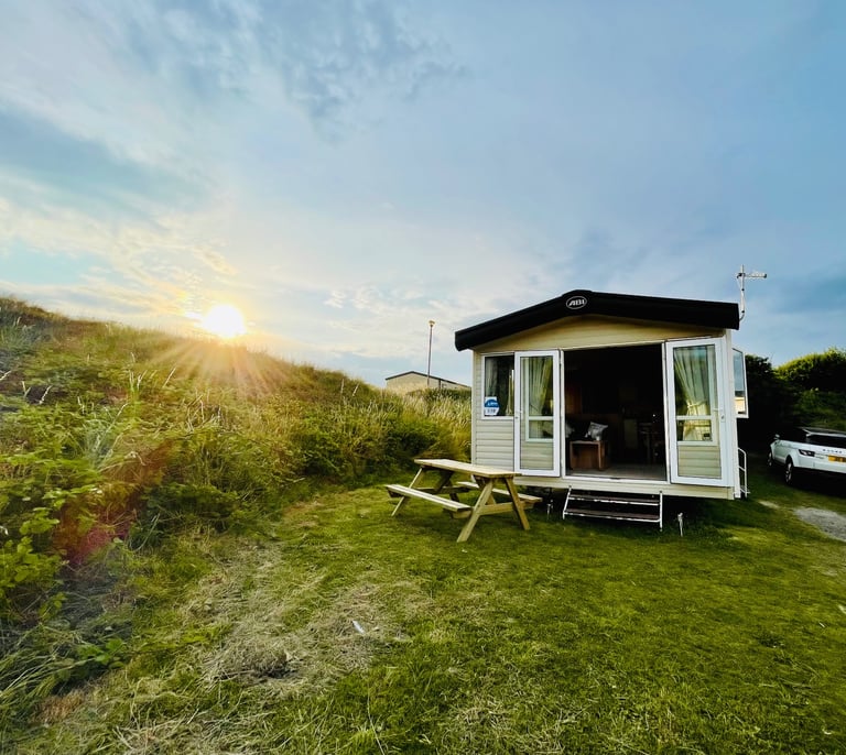 ABI Sunningdale 2014 two bed static caravan for sale sited on Haven Perran Sands