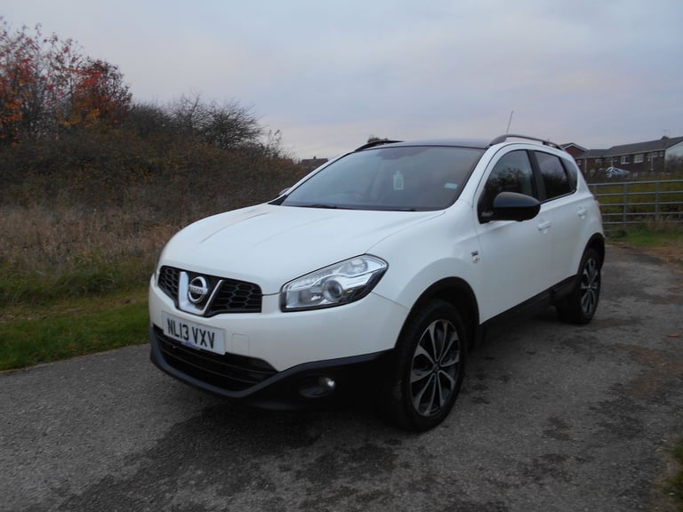 NISSAN QASHQAI 360 DCI 1.5 DIESEL 6 SPEED STUNNING WHITE 2013 BARGAIN ONLY £2950 *LOOK* PX/DELIVERY