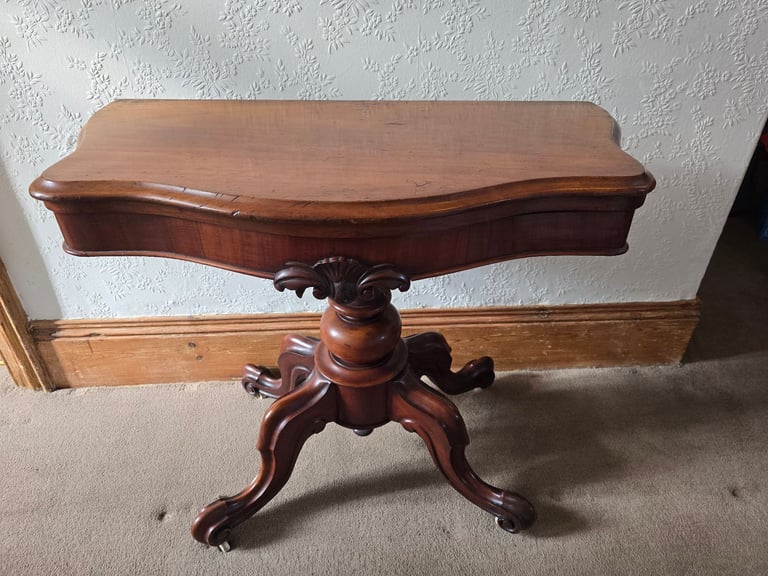 image for Victorian fold out card table