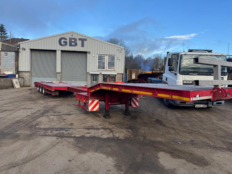 image for 2015 Extending Low loader trailer Clip on ramps 