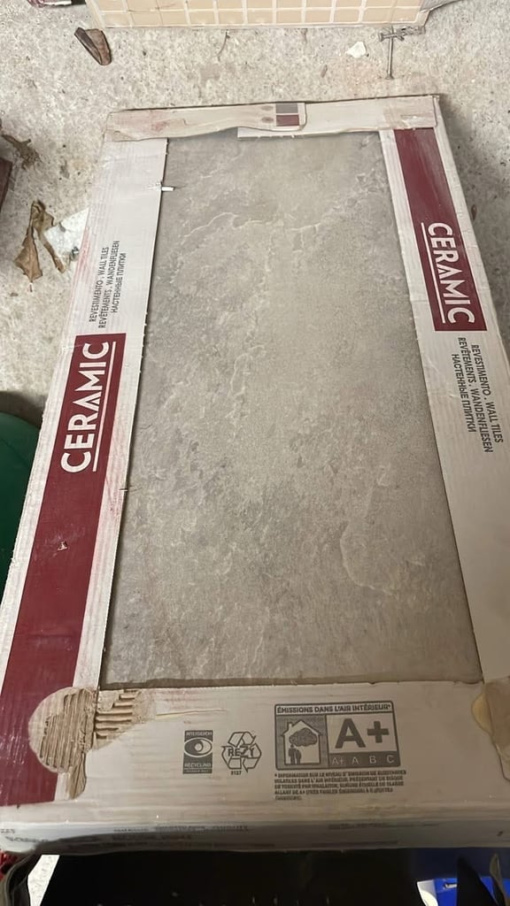 2 boxes large rectangular tiles 