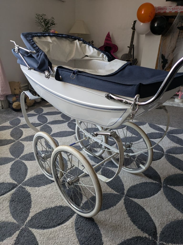 image for Dolls silver Cross pram
