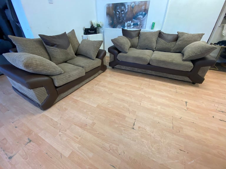 image for DFS Corded 3+2 sofas £140