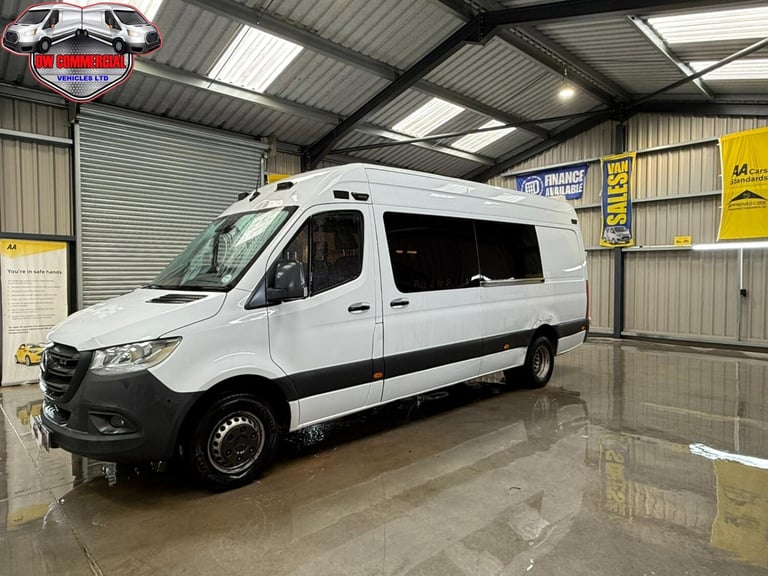 2019 Mercedes-Benz Sprinter 516CDI 19 Reg 9 Seater Crew Minibus 79K Miles + VAT  Diesel Manual