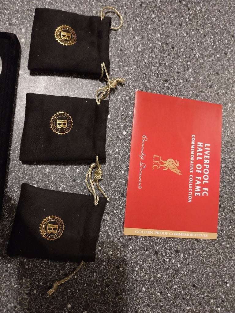 Liverpool FC 24ct Gold Layered Commemorative Medals