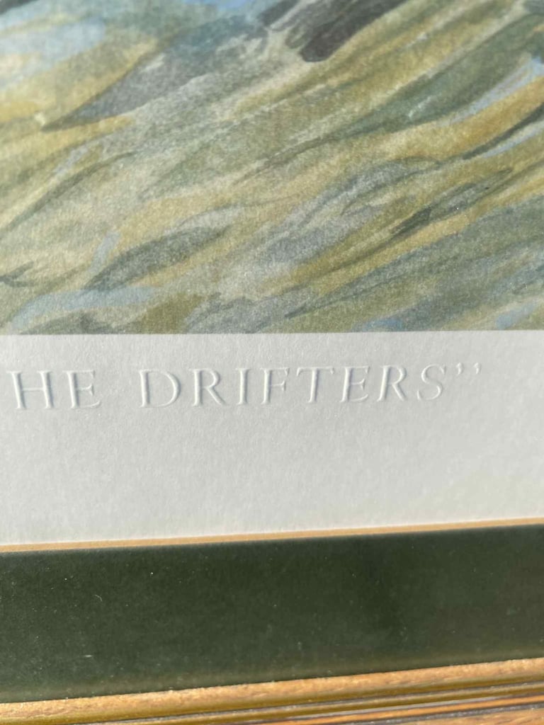 Limited edition “The drifters” print framed