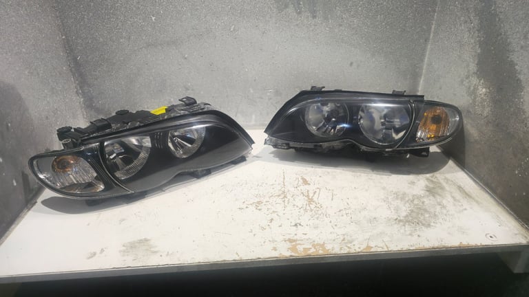 Refurbished BMW 3 Series E46 Headlights Pair NS OS Halogen