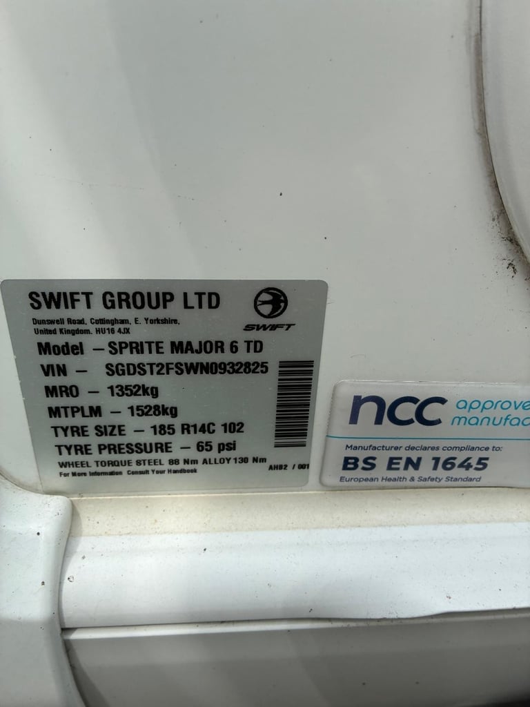 2022 Swift Sprite Major 6TD