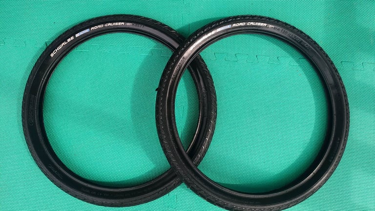 image for As new! Pair of Schwalbe Active K Guard Road Cruiser bike cycle tyres - 20 x 1.75