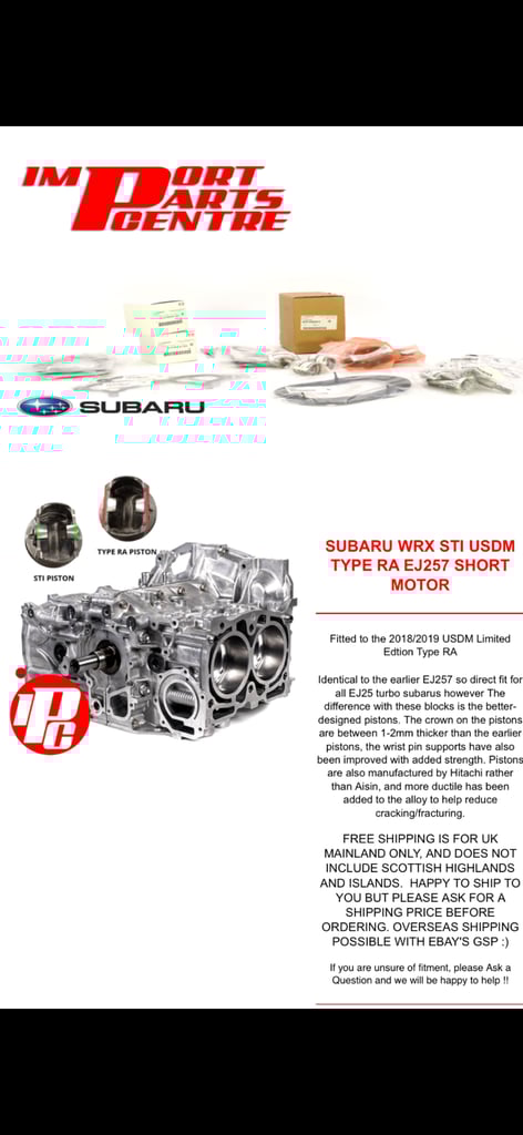  2015 Subaru WRX STI Type UK 💥 Brand-new Type RA engine, huge spec, over £30k 