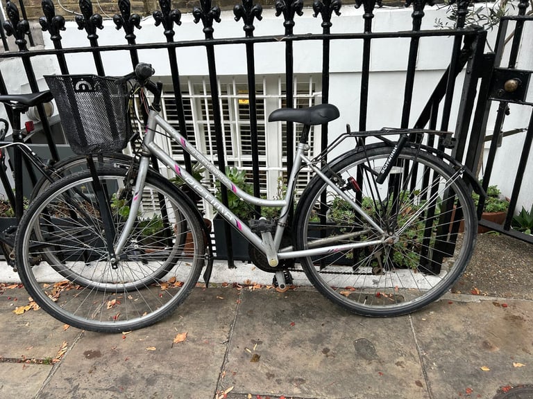 image for Ladies bike with basket, lock and helmet