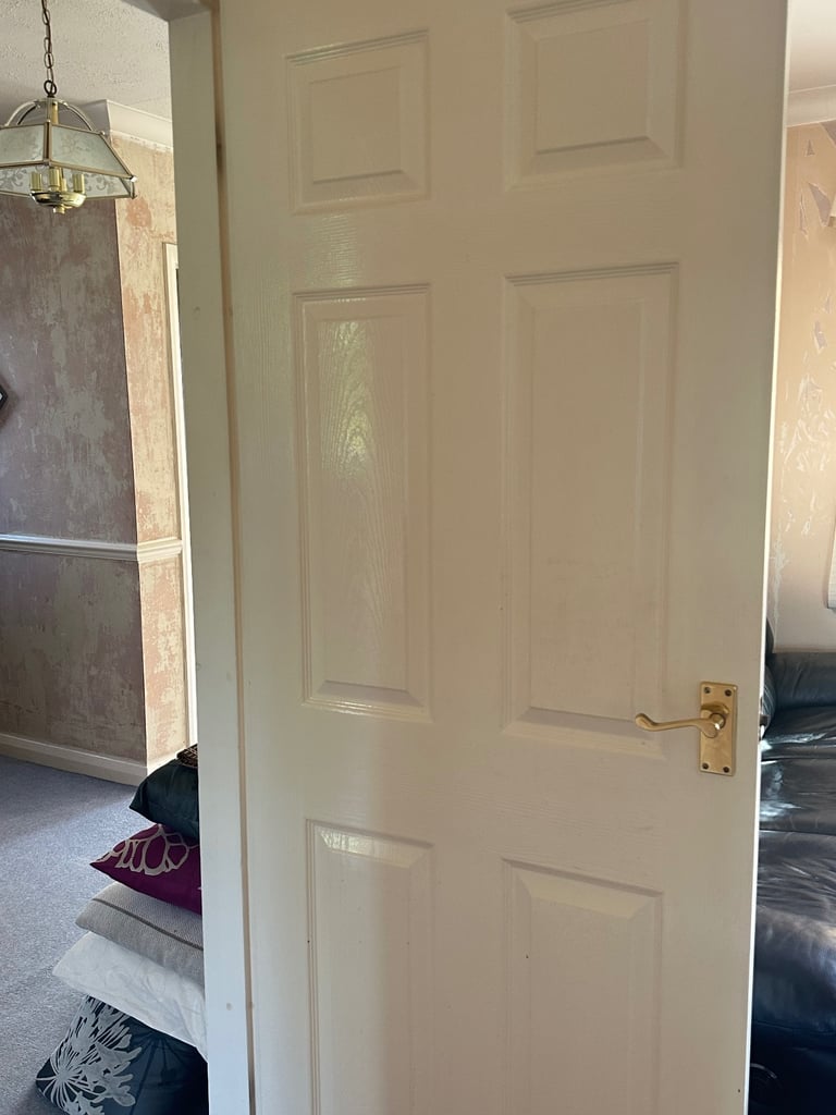 image for White Doors gold handles 