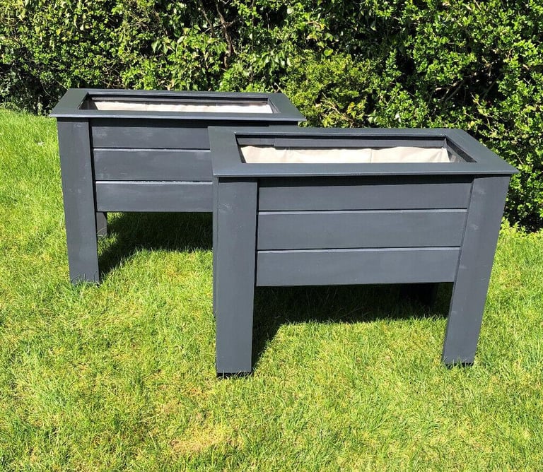 Trug Planter, Treated Timber, Full Liner + Drainage in Andover