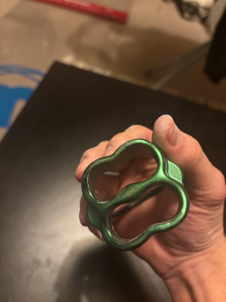 Climbing shoes, harness chalk etc.