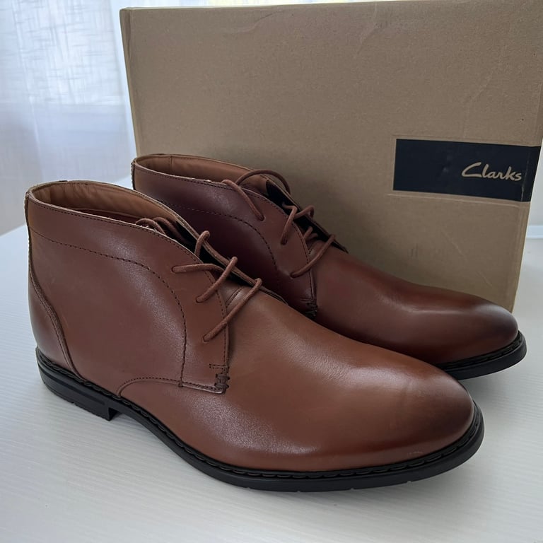 New Clarks Banbury Mid - MENS LEATHER BOOTS 9.5 UK | in Cupar, Fife |  Gumtree
