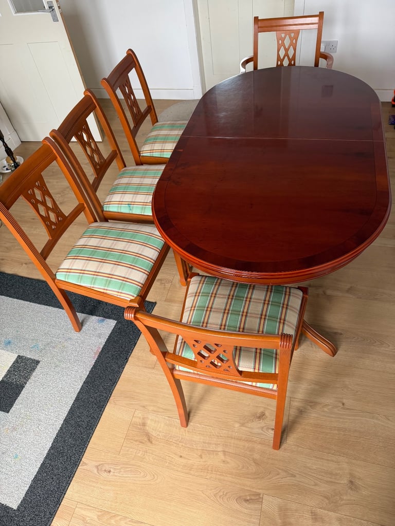 Dining table and chairs, reduced from £150