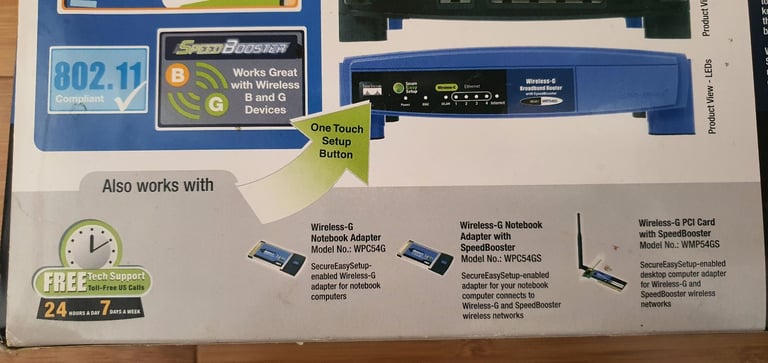 Wireless-G Broadband Router with SpeedBooster