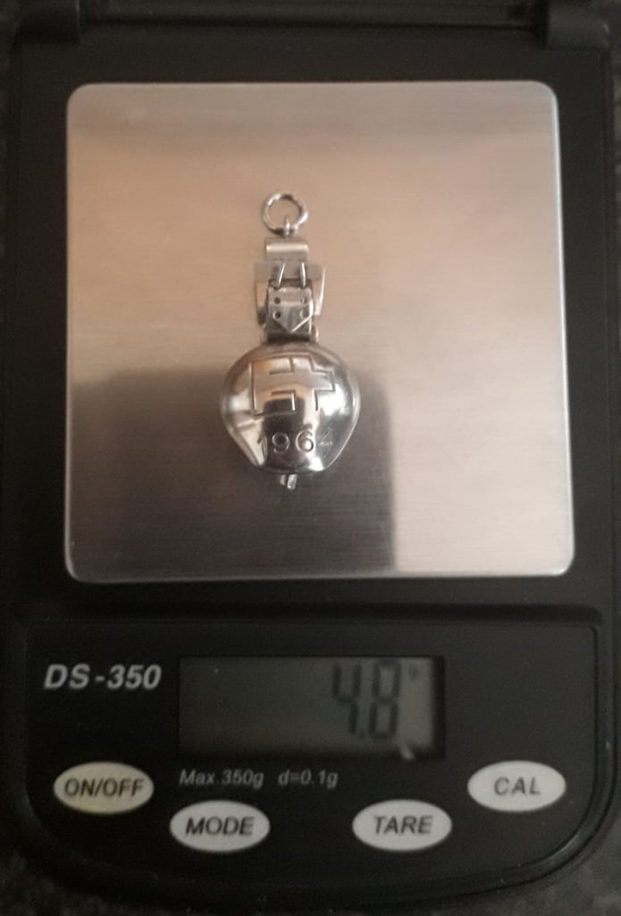 Sterling 800 Silver Bell Charm 