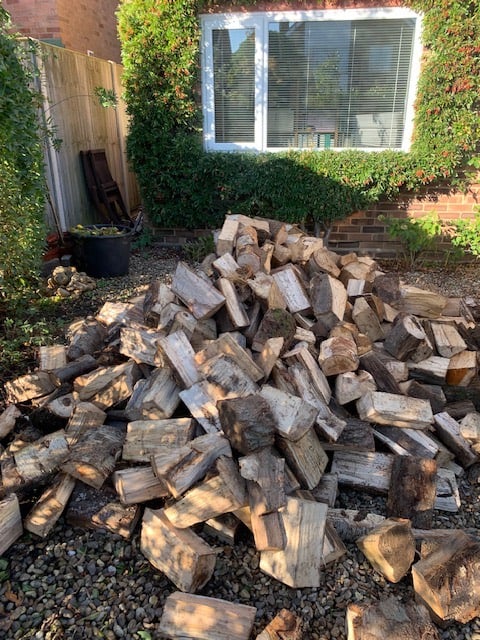 Fully seasoned ready to burn firewood free delivery and stacking 